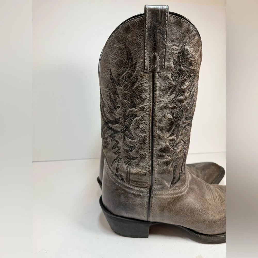 Laredo Men’s‎ Western Leather Harding Boot Size 10D Grey Color